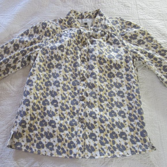 CAbi Shirt M Providence Button Shirt Jacket Leopard #5854 - Picture 2 of 8